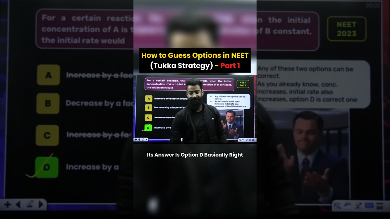 How to Guess Options in NEET ( Tukka Strategy ) Part1 | Wassim Sir