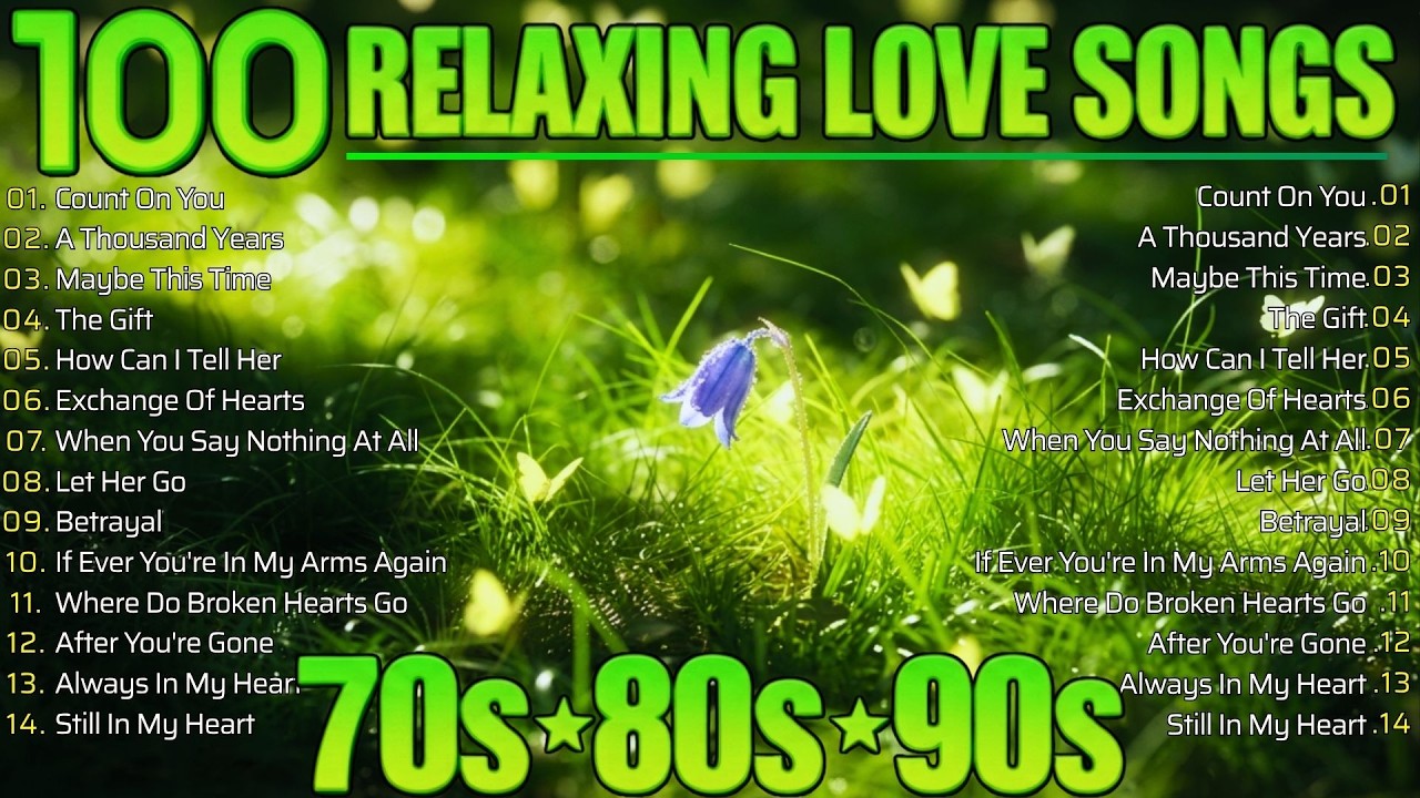 Non-Stop Old Love Songs (Lyrics)💓 Relaxing Beautiful Love Songs 70s 80s 90s | Sweetheart Playlist