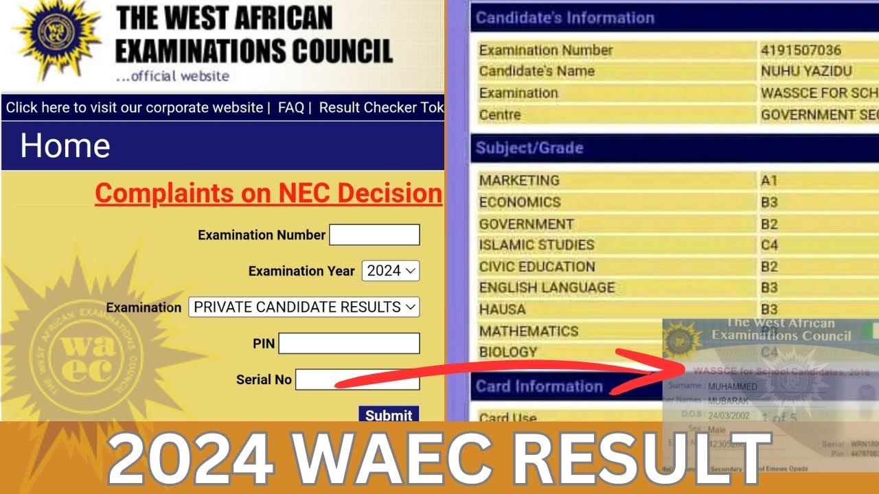 How to check WAEC result 2026 with ID card for free || WAEC result is out