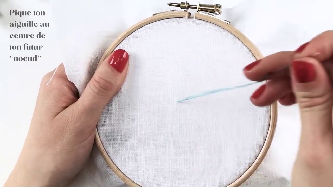 Le point de noeud | DIY Broderie