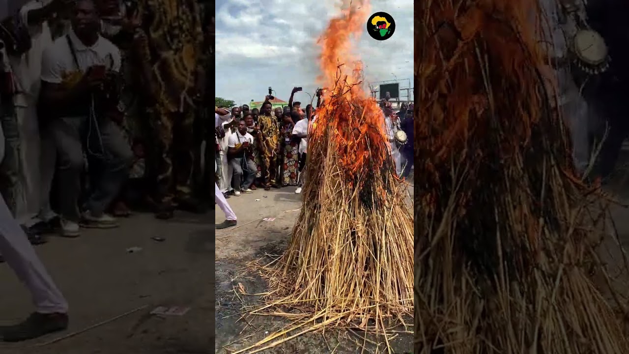 Egungun Danafojura: This Fire Display Will Shock You!