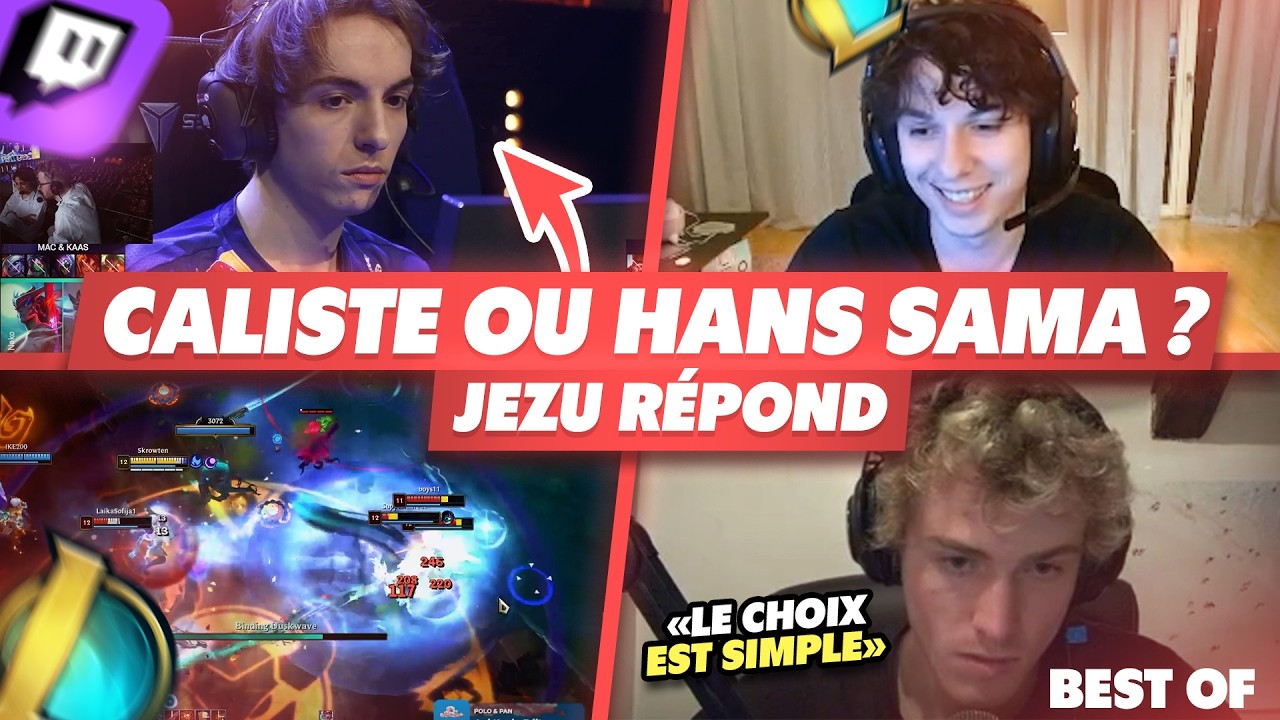 JEZU CHOISIT ENTRE CALISTE ET HANS SAMA - Best Of LoL #1349 R&eacute;actions
