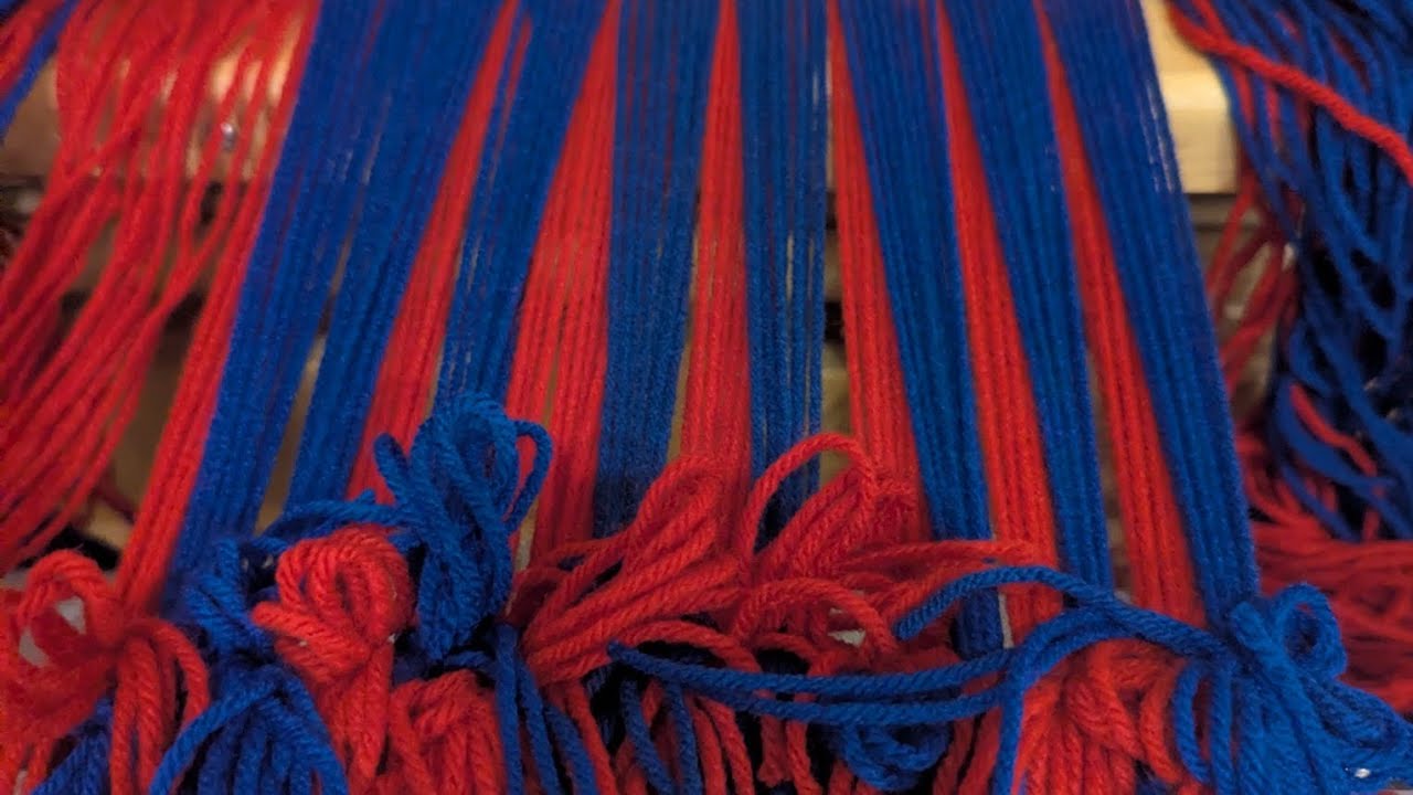 Weaving Double wide/width on a four shaft loom video 4!