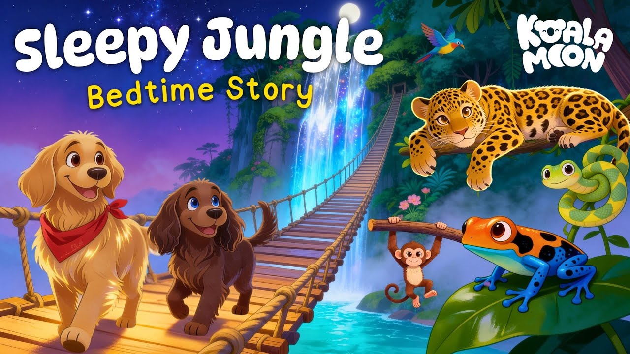 Sleepy Jungle Bedtime Story 🐆 Gentle, Cozy & Safe for Kids 😴 Hector & Sunny