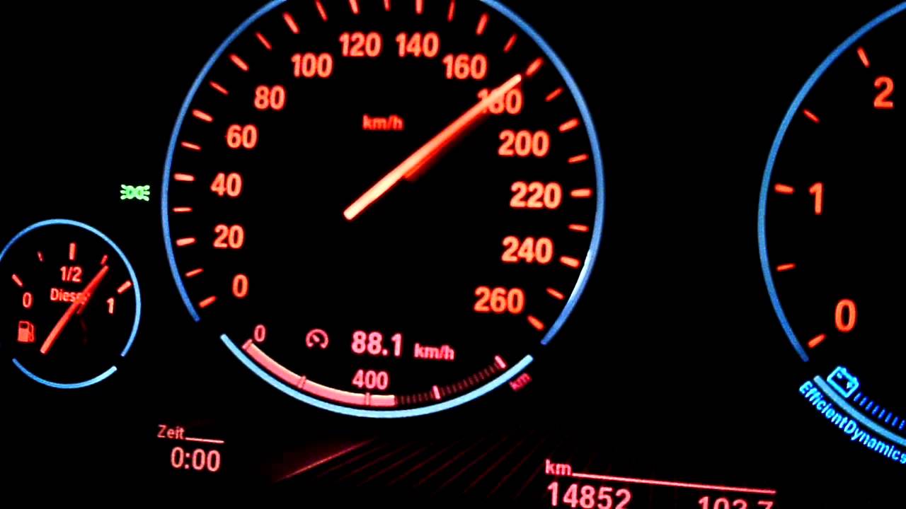 BMW 530d xDrive (F10) - 0-240 km/h full Acceleration on the Autobahn