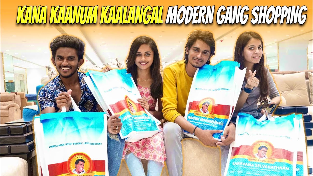 Kana Kaanum Kaalangal Modern Gang Shopping🛍️🤩 Selva | Smeha | Mona | D Karthik #tamil #trending