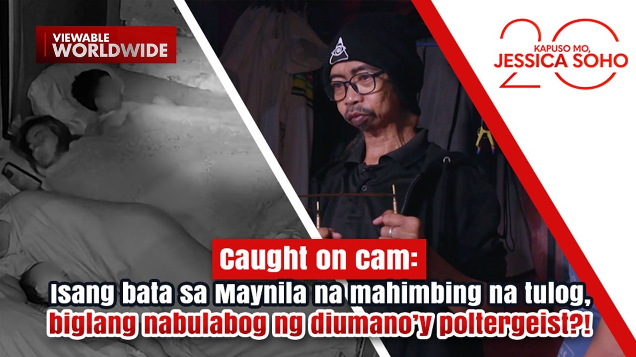 Bata na mahimbing na tulog, biglang nabulabog ng diumano’y poltergeist?! | Kapuso Mo, Jessica Soho