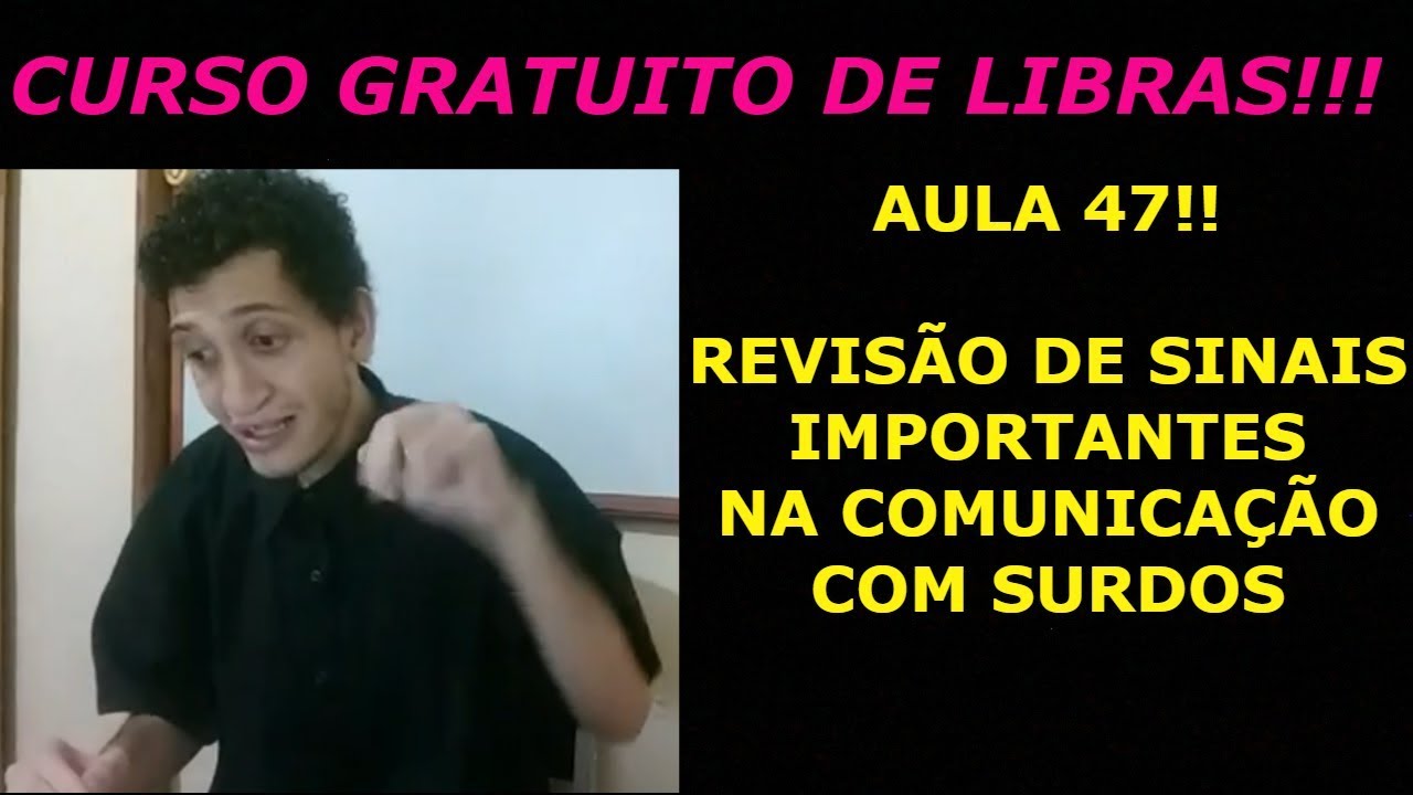 REVISÃO VERBOS ( f,g,h,i,j,l e m) EM LIBRAS