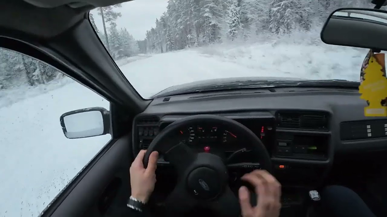 Ford Sierra Drifts in to the winter