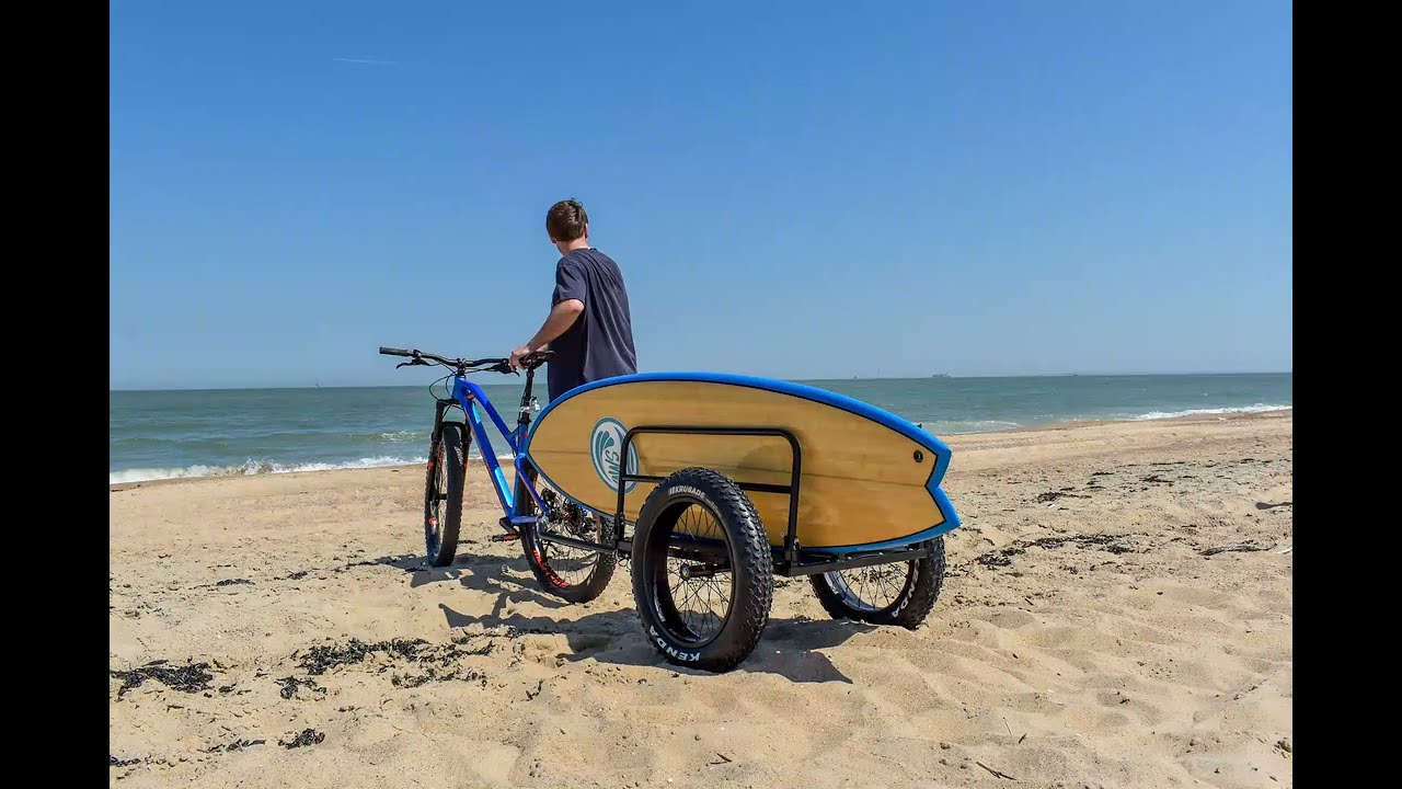 9WS - Remorque vélo spéciale plage - roue fat bike Présentation et déballage du produit by Proakcess