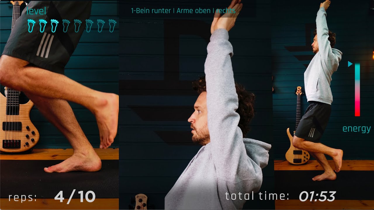 5min ROUTINE für STABILE Knie, Füße und Becken
