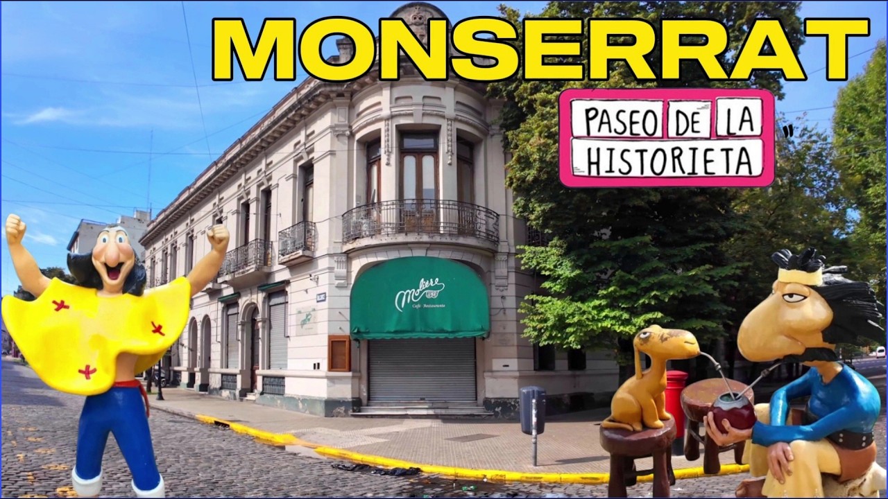【4K】BUENOS AIRES CITY - PASEO de la HISTORIETA | Barrio Monserrat, Walking Tour