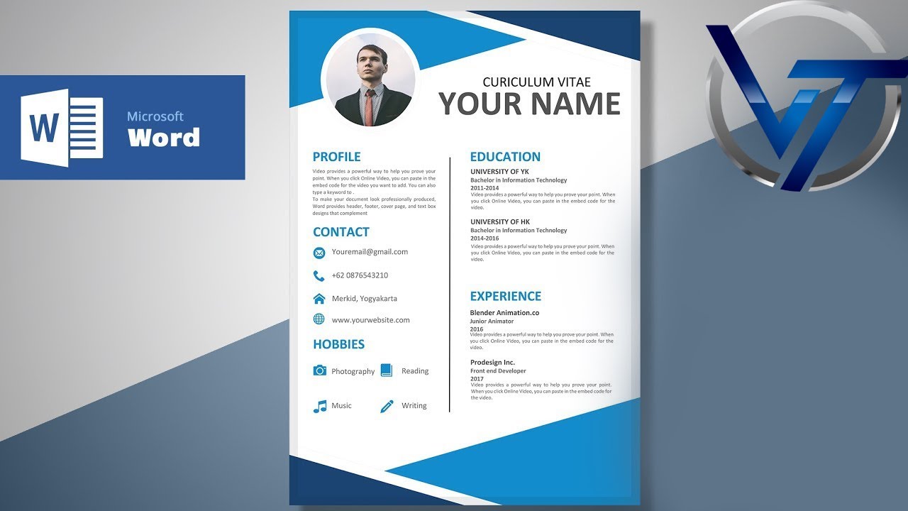 Awesome CV Tutorial in Microsoft Word | CV Designing In Word |