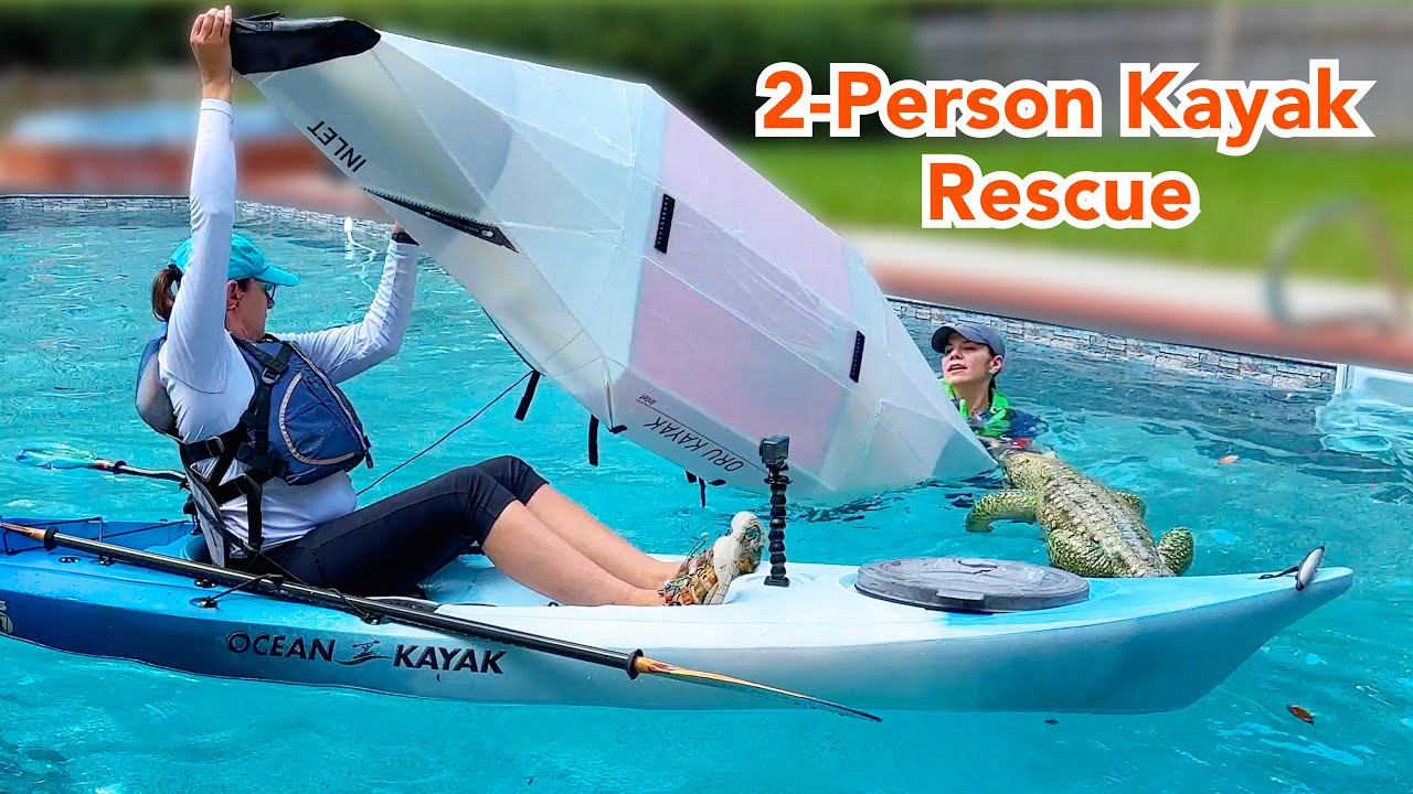 Capsizing My Oru Kayak with a Friend // Assisted T-Rescue