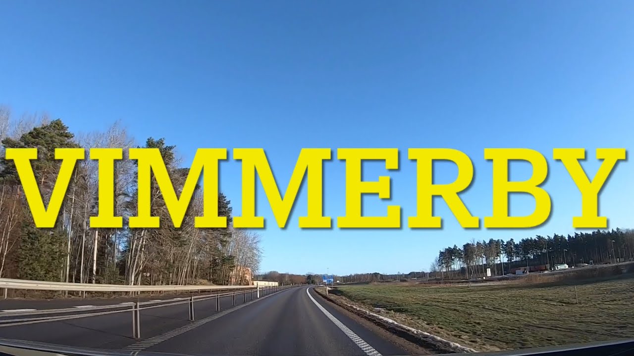 Vimmerby, Sweden. Dashcam video.