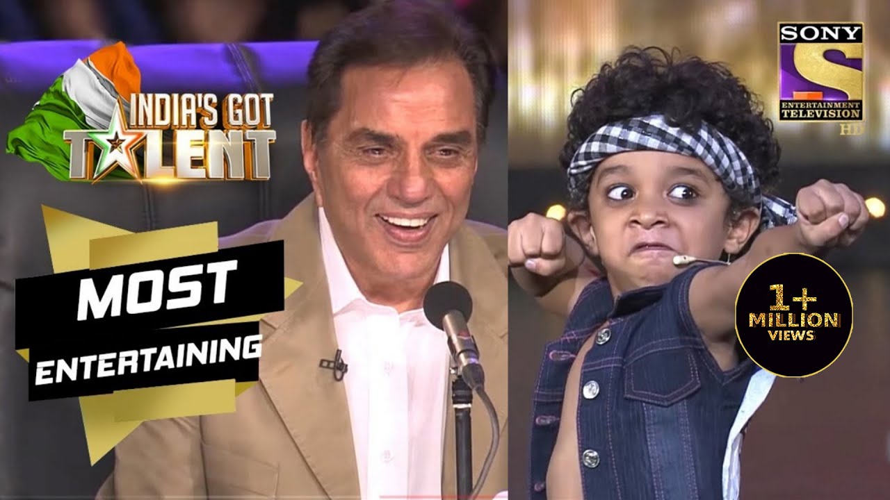 Dharmendra Ji Is Happy To See Little 'Sunny Deol' | India's Got Talent Season 3 | Most Entertaining