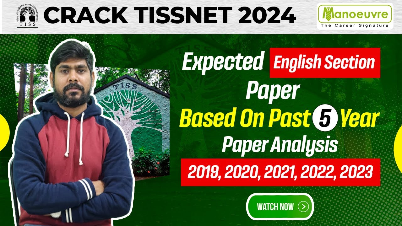 TISSNET 2024 - Expected English Section Paper | Based On Past 5-Year Paper Analysis | 2019 to 2023