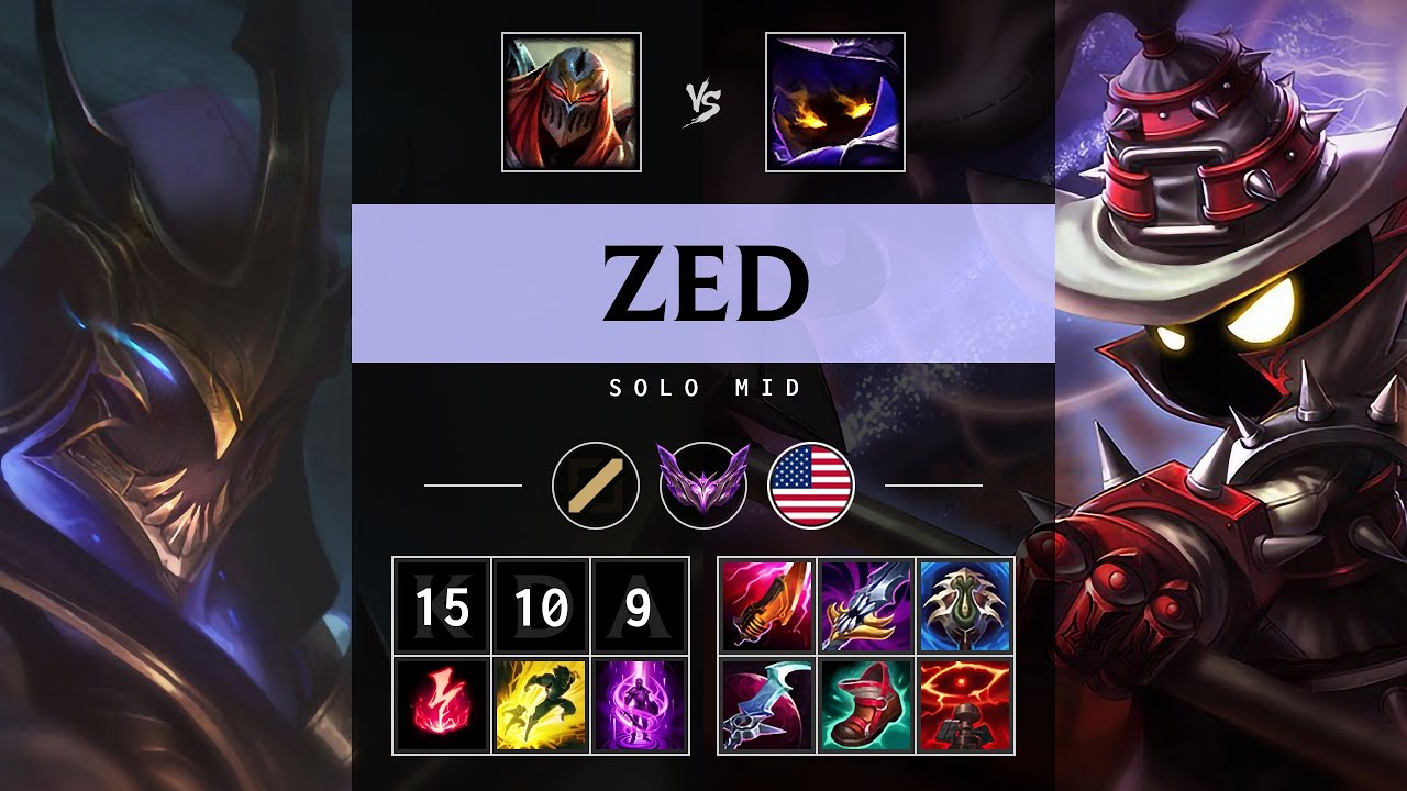 Zed Mid vs Veigar: Unstoppable - NA Master Patch 14.22