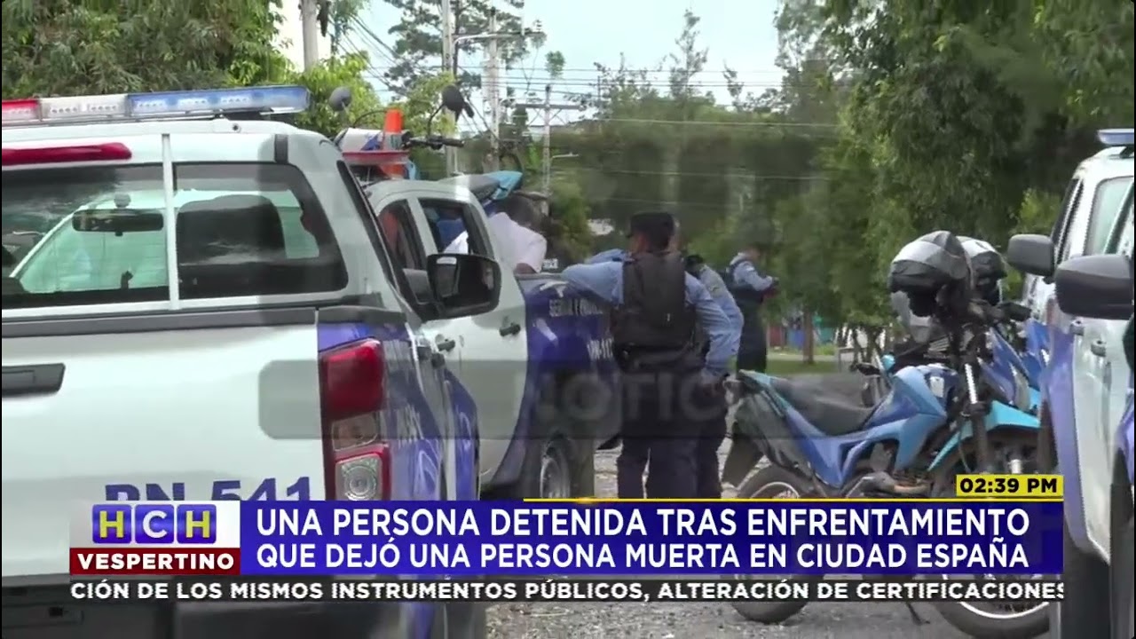 Enfrentamiento entre dos hombres y policías deja una persona muerta en la capital