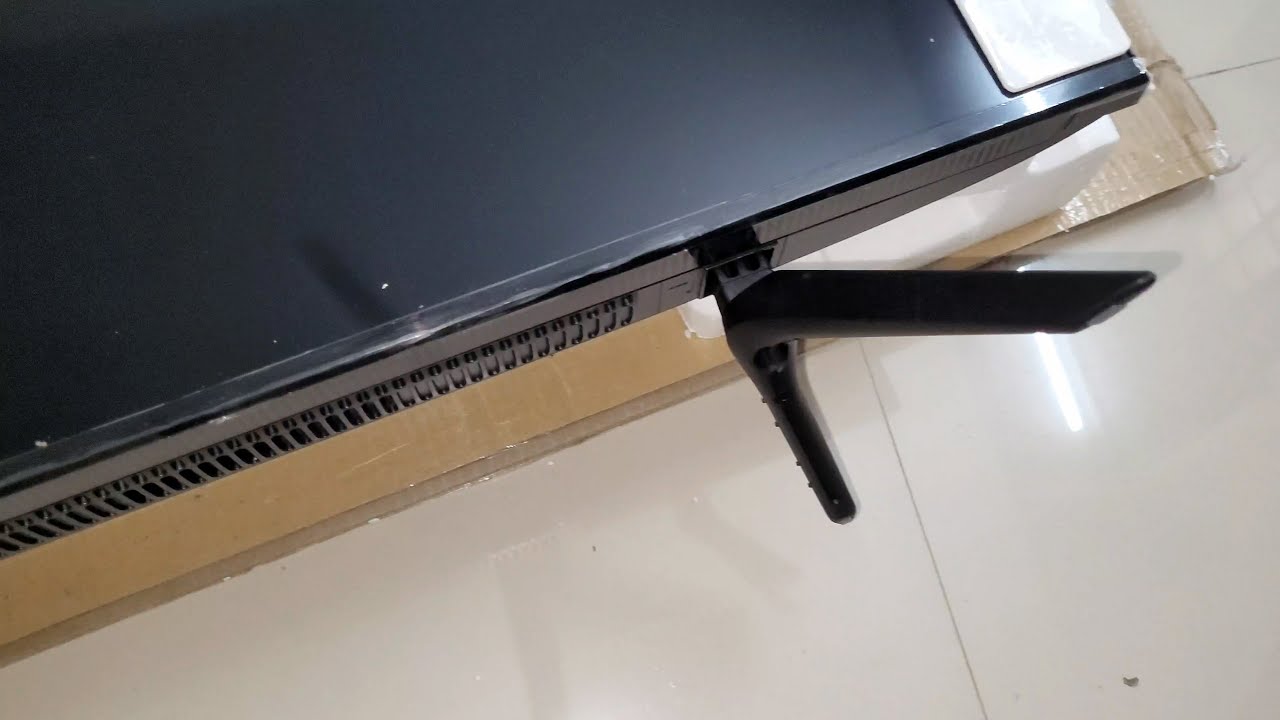 Samsung 4K Smart TV (55-Inch) - How to Assemble Stand (2022)