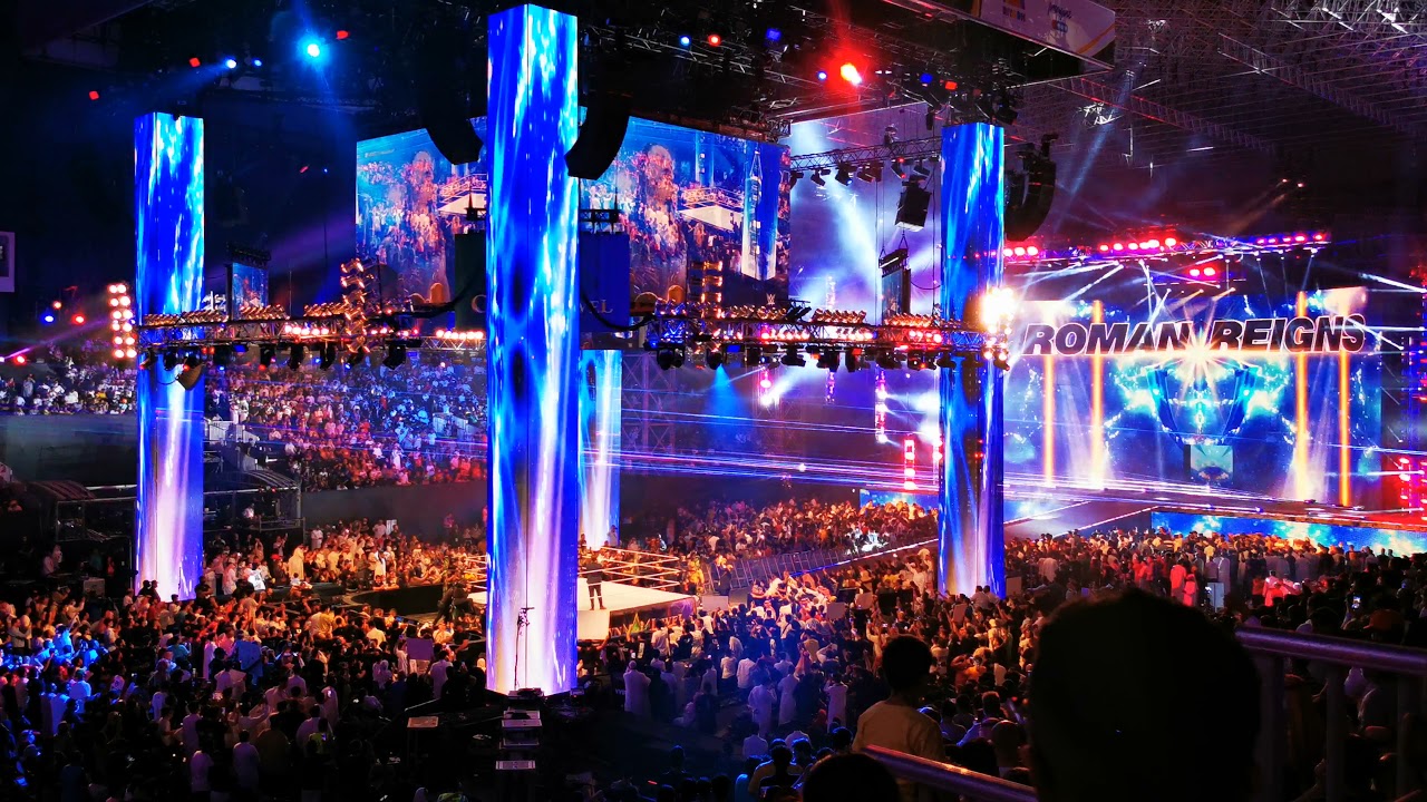Roman Reigns Entrance in Crown Jewel 2021. Entrance Theme💙 #wwe #ksa #crownjewel #romanreigns