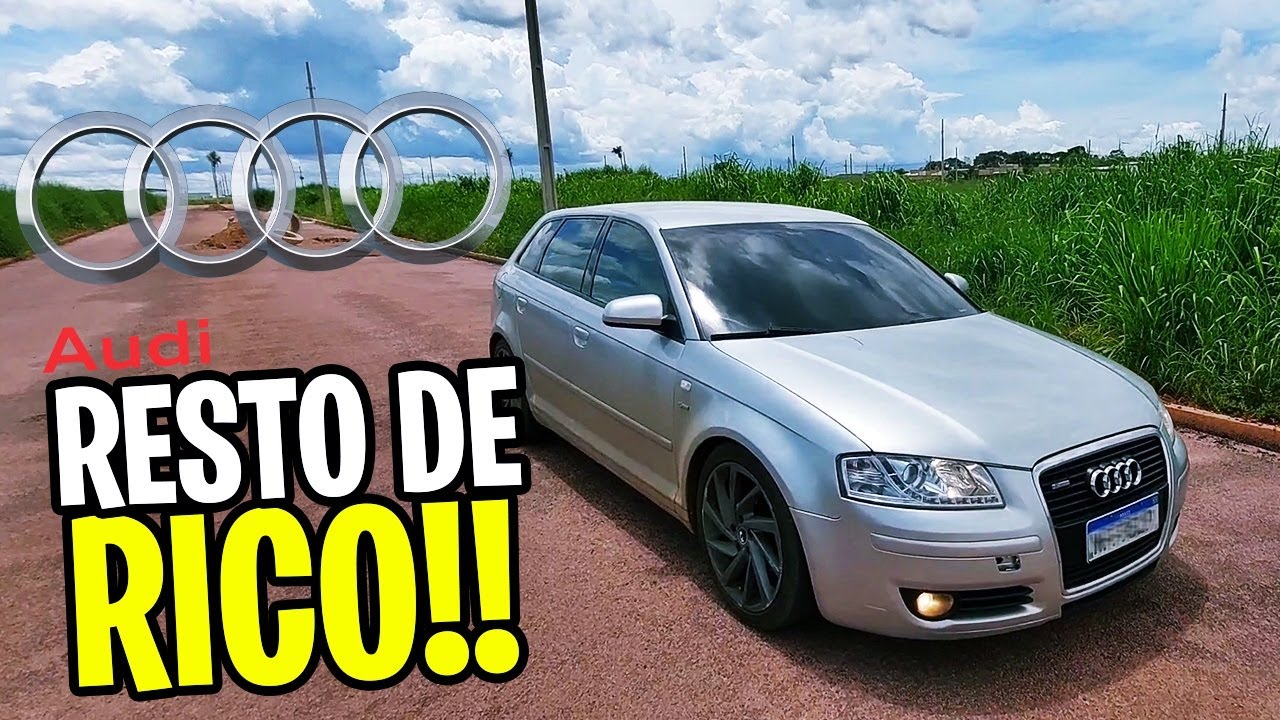 COMPREI UM AUDI A3 SPORTBACK 1.6 MANUAL! BONITO, CONFORTÁVEL E BARATO!!!
