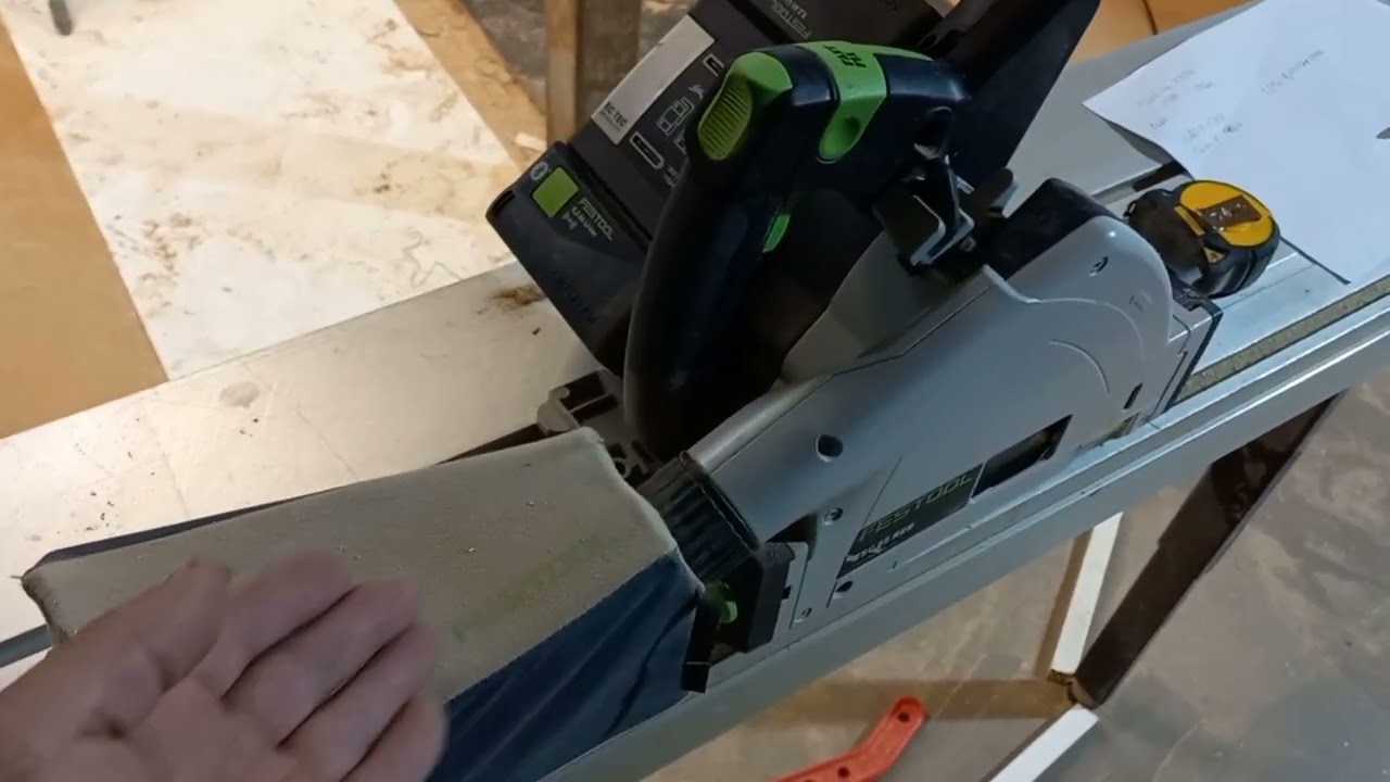 обзор  аккумуляторной пилы festool TCS 55 REB часть 2