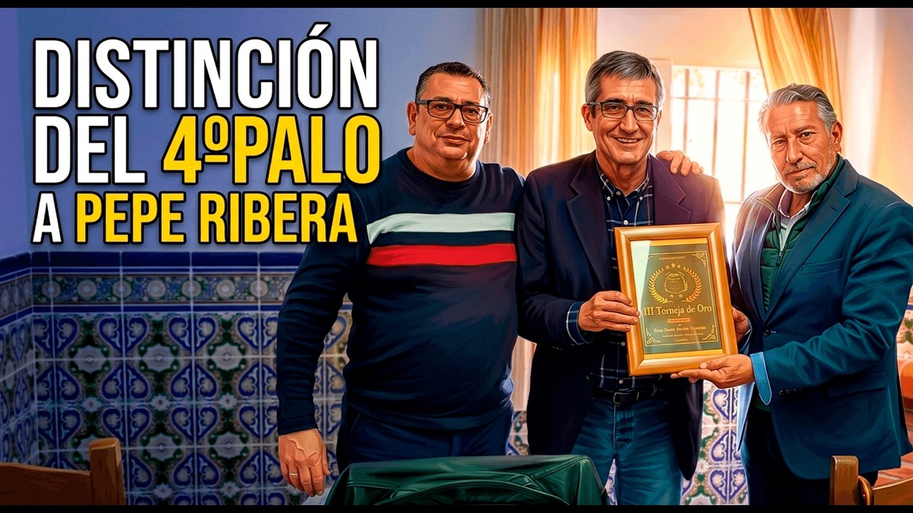 Pepe Ribera recibe la distinci&oacute;n del 4&ordm;Palo