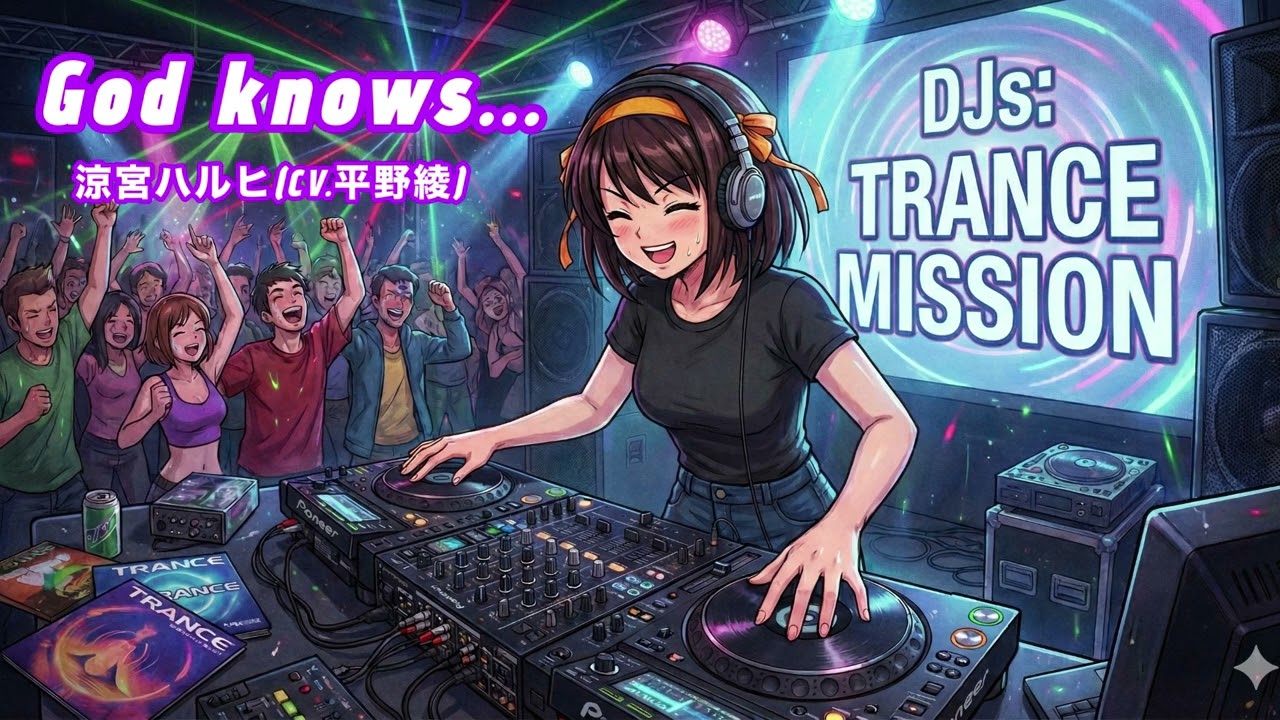 God knows.../涼宮ハルヒをAIちゃんにトランスっぽくカバーしてもらった