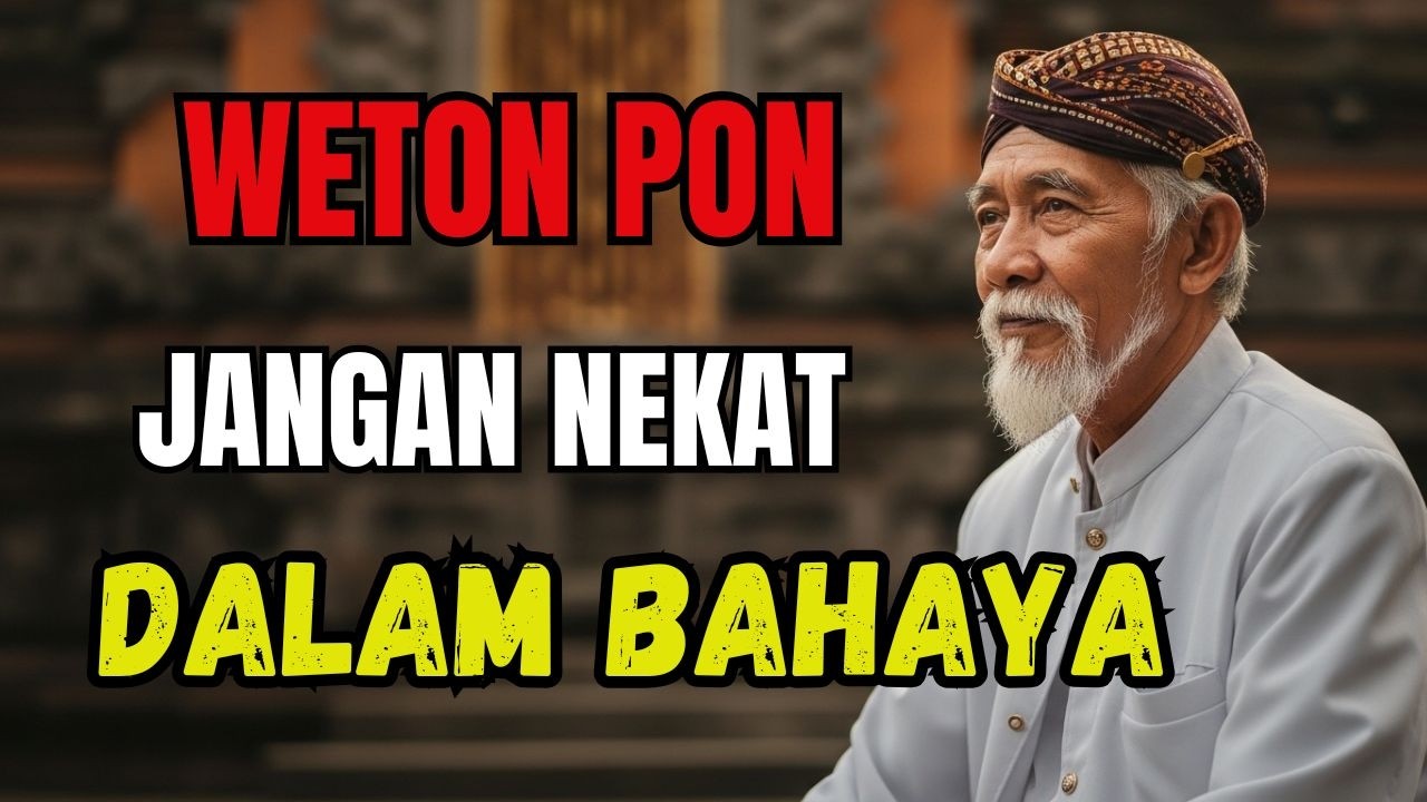 ⚠️ WETON PON DALAM BAHAYA! Jangan Nekat Ambil Keputusan Hari Ini—Akibatnya Bisa Fatal!
