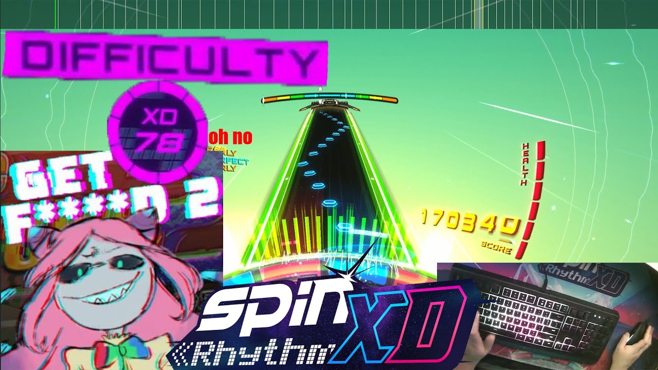 Spin Rhythm XD- Get F****d 2- [difficulty 78] THIS CUSTOM CHART IS FREAKING RIDICULOUS!!!!