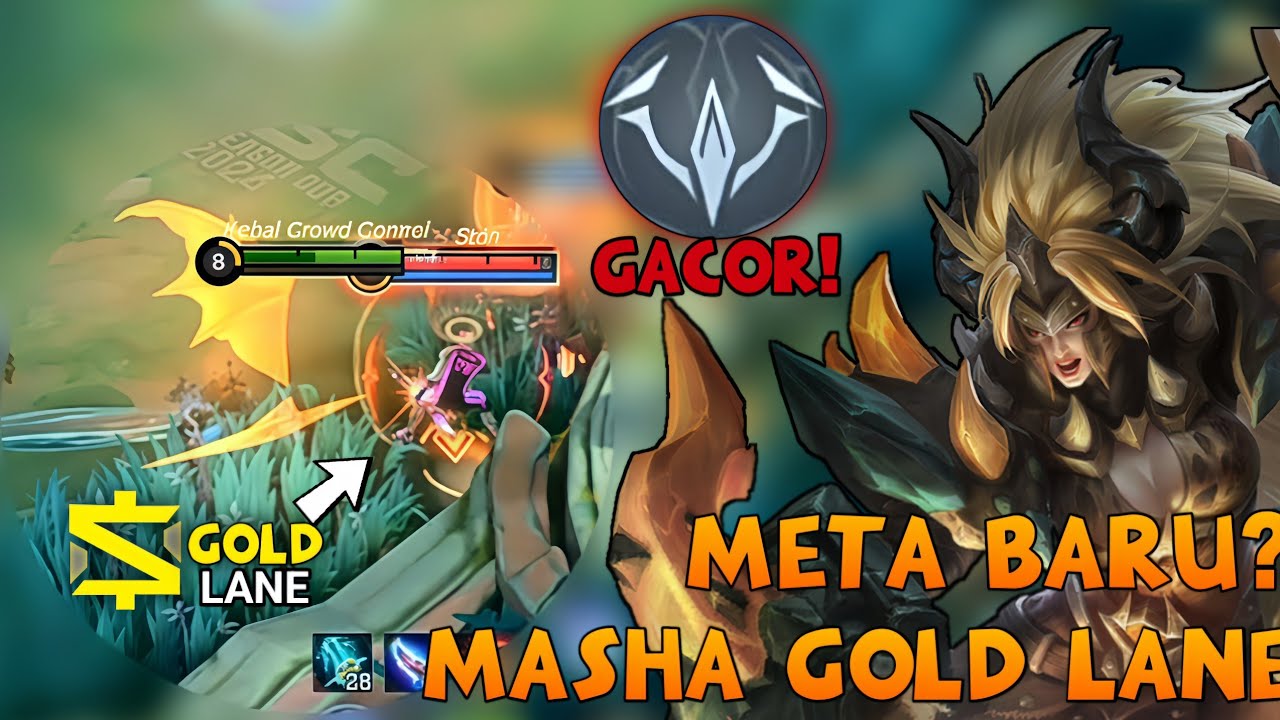 META MASHA GOLD LANE?! TOP GLOBAL MASHA VS MOSKOV AGGRESIVE! BEST BUILD TRUE DAMAGE MASHA 2024 -MLBB