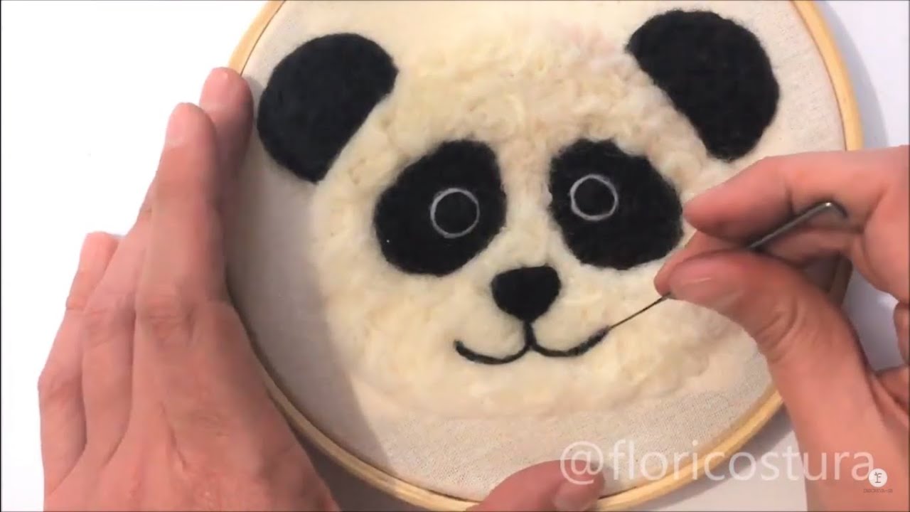 Feltragem em Tecido - Panda