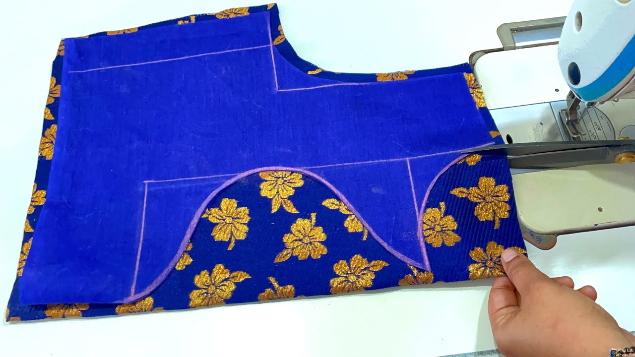 Blouse Designs Cutting and Stitching Back Neck Blouse Design | Designer Blouse Cutting