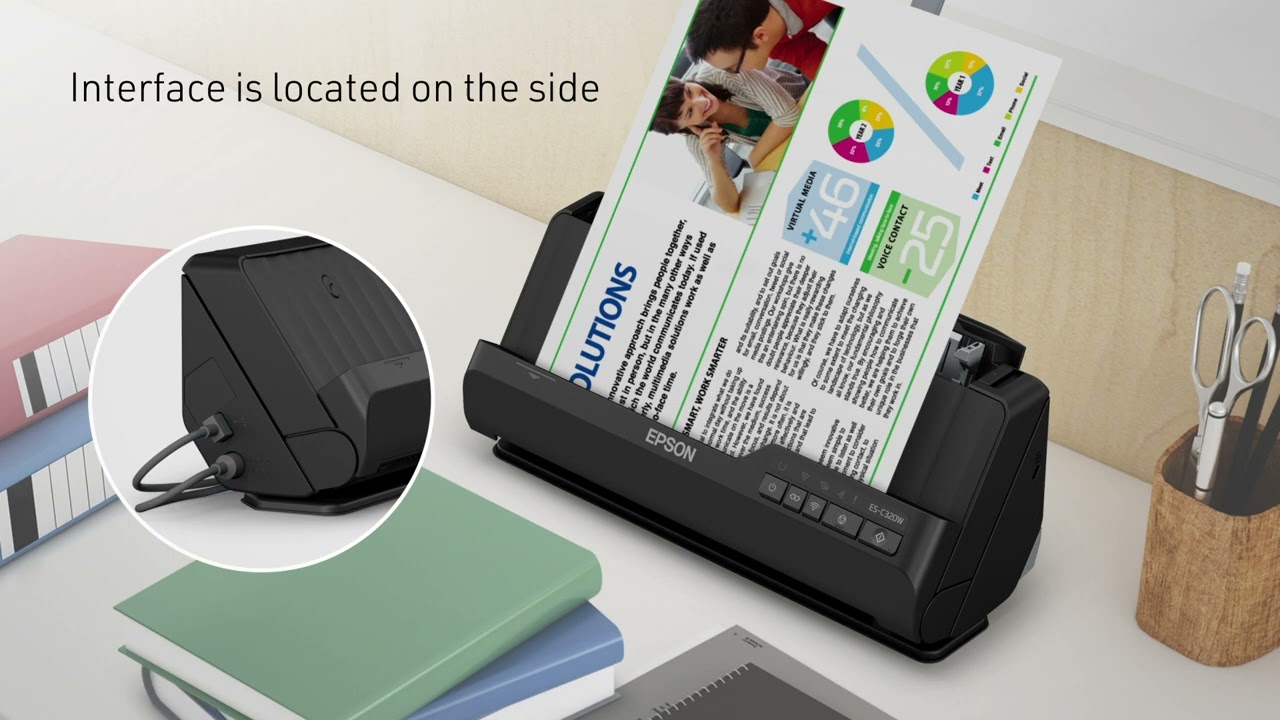 Epson WorkForce ES-C320W A4 Document Scanner Product Introduction