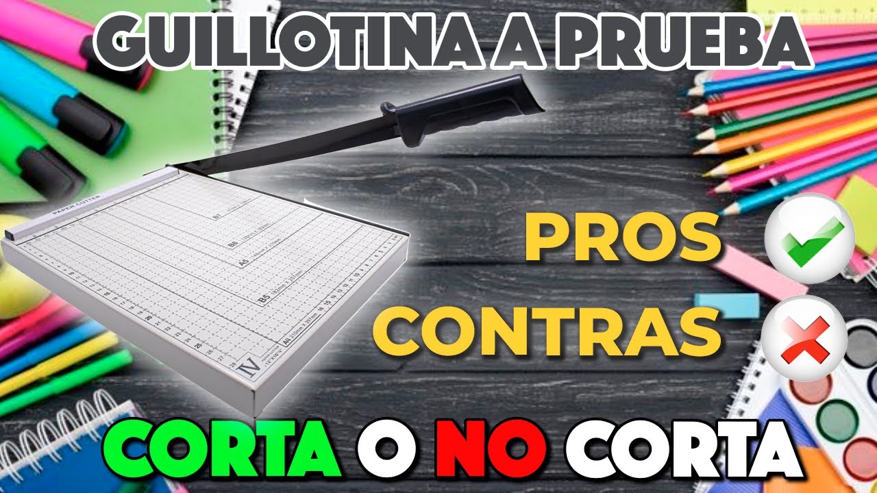 Guillotina de Metal de Amazon, ¿es útil? 🤔 Mi Opinión y Prueba de Corte 📄
