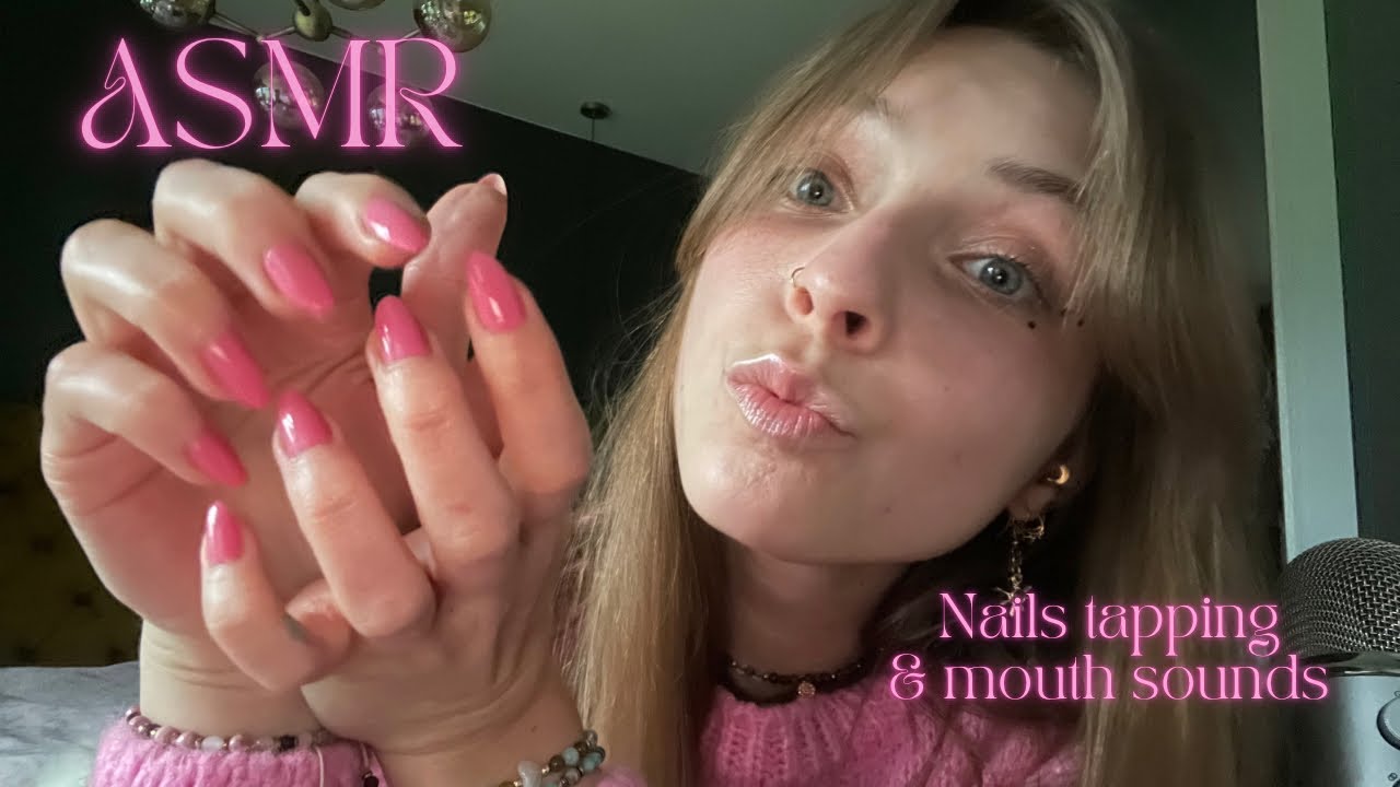 ASMR • nails tapping & mouth sounds 💅🏼