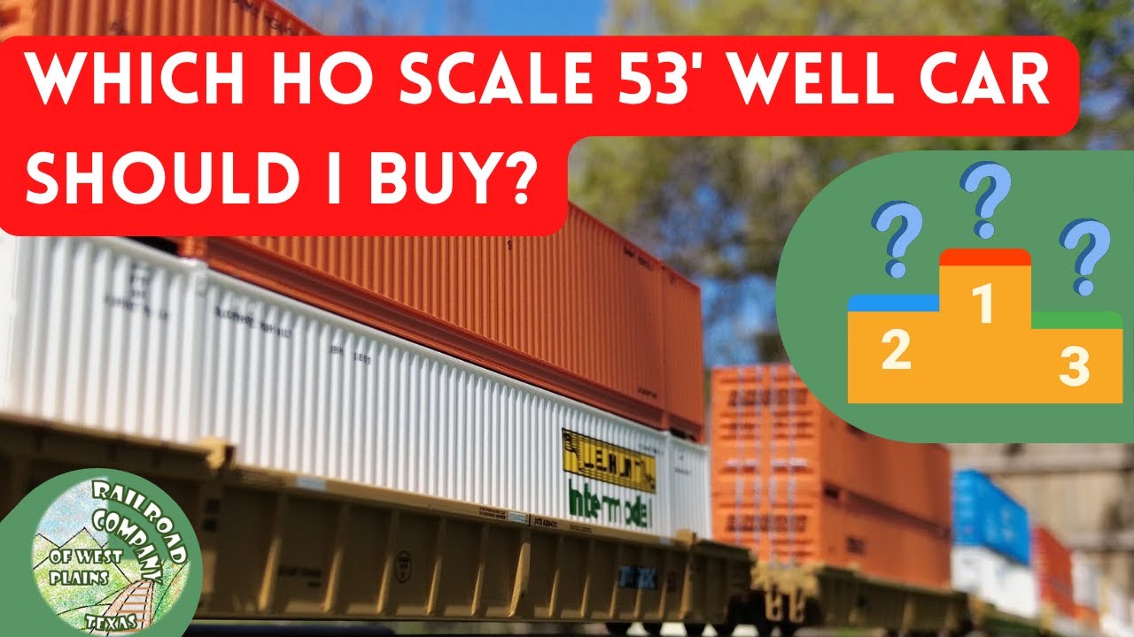 HO Scale 53' Well Car Comparison