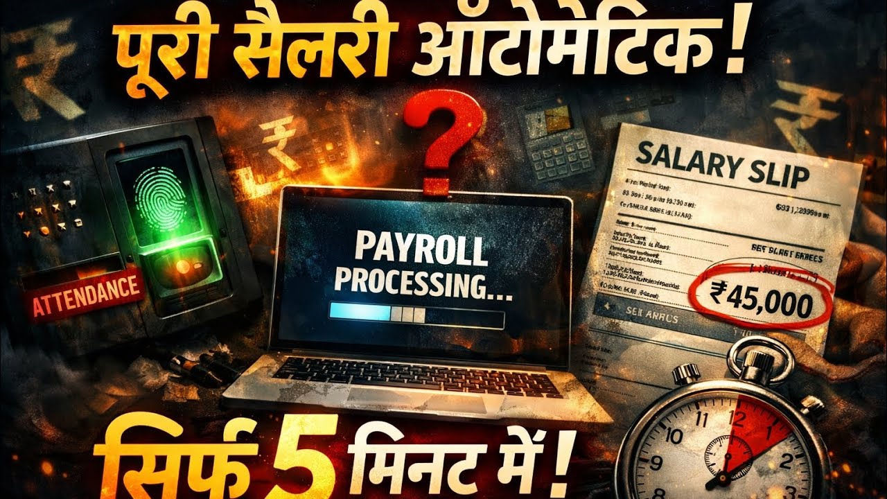 Complete Payroll Automation System | Attendance, Leaves, PF, ESI, TDS & Payslips