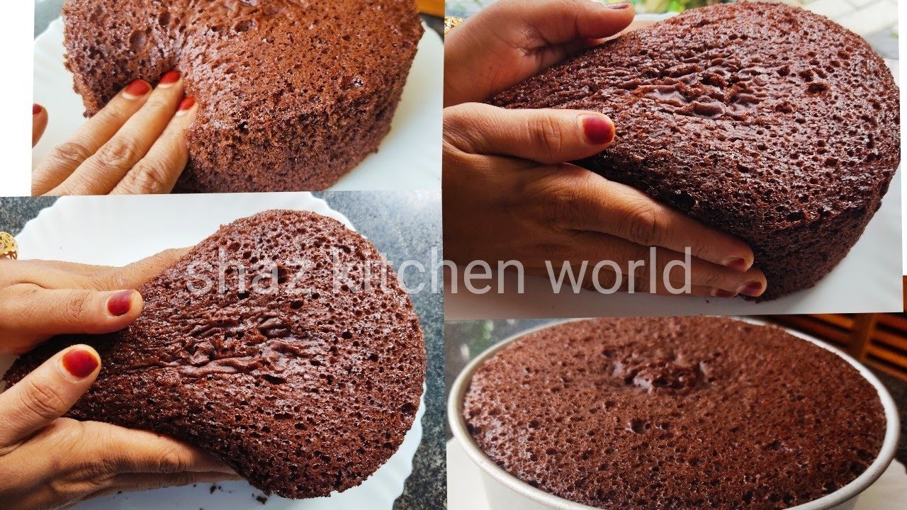 1 Kg Chocolate Sponge Cake Recipe Without Oven/Basic Chocolate Sponge Cake/How To Make Sponge Cake 👌