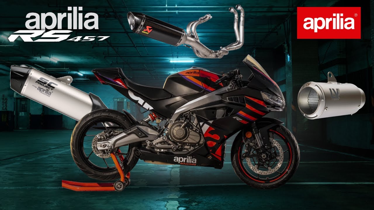 Aprilia RS457 | Which Exhaust Sounds The Best | SC-PROJECT AKRAPOVIC LEO VINCE MIVV BROCKS