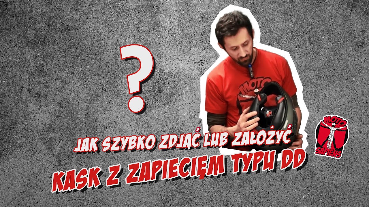 Zapięcie DD w kasku bez potrzeby rozpinania podczas zdejmowania - Motosapiens
