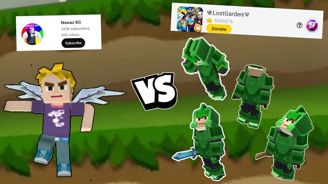 Nawaz BG Vs 4 LG [Lost Garden] Pro Players in Bedwars !! (Blockman GO)