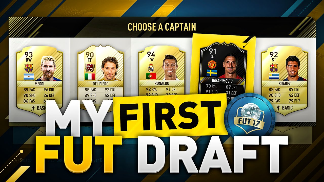 FIFA 17 1ST FUT DRAFT!