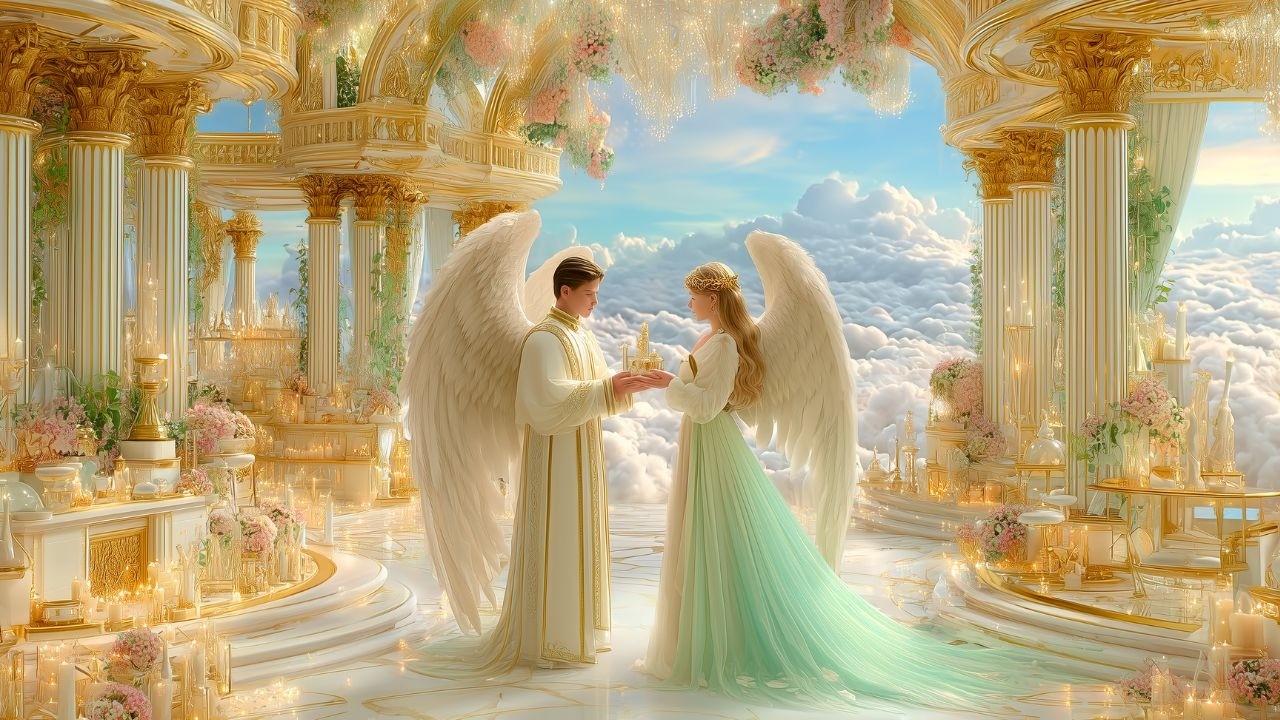 Heaven’s Encounter | A Journey Through Divine Realms and Majestic Architecture
