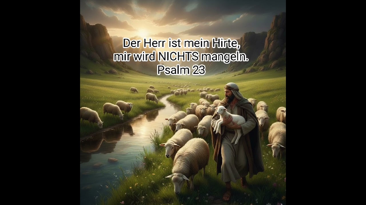 Der Herr ist mein Hirte, mir wird NICHTS mangeln.