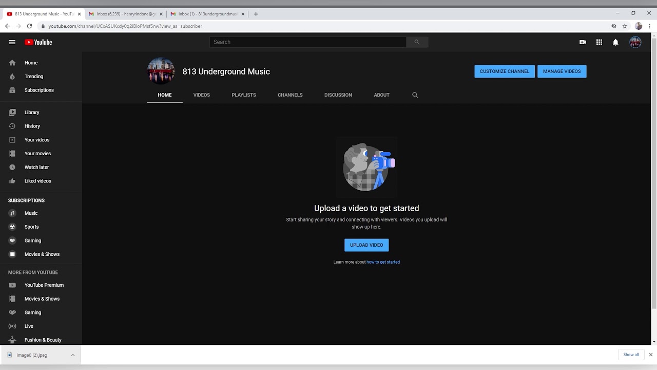How to connect your personal youtube channel to your topic/artist channel
