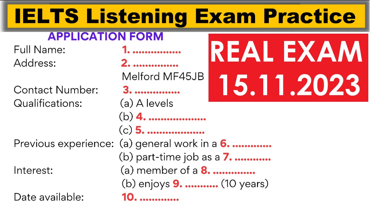 IELTS Listening Practice Test 2023 with Answers | IELTS Listening Practice