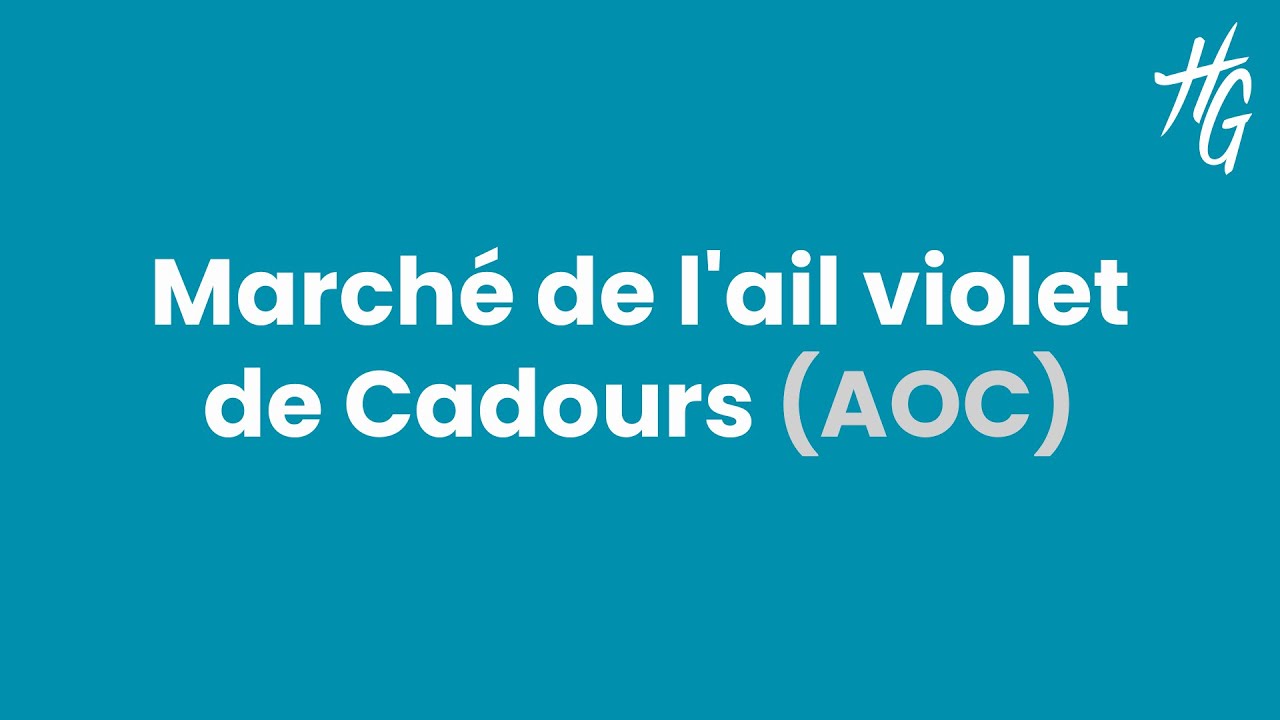 March&eacute; de l'ail violet de Cadours (AOC)