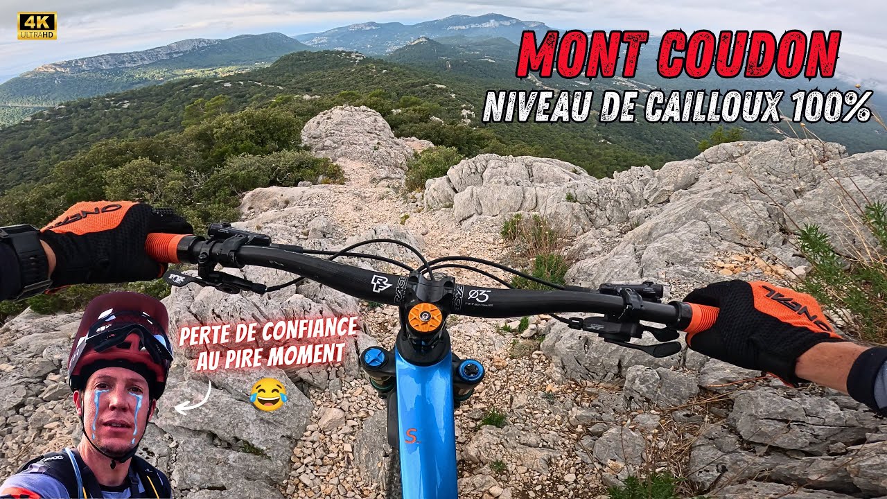 Gros Cailloux + Fourche sous-gonflée = combo parfait pour se faire peur 😅 Le Coudon, Var, Enduro VTT